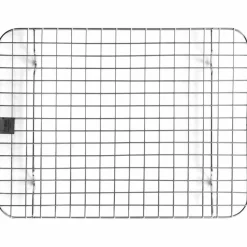 Stekebrett + rist 31,5 x 24,5 x 2,5 cm, rustfritt stål