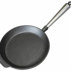 Stekepanne i støpejern 18 cm, stålhåndtak