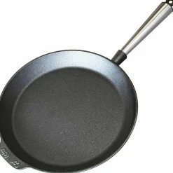 Stekepanne i støpejern 28 cm, stålhåndtak
