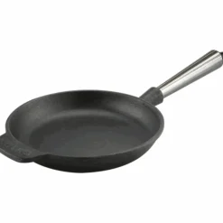 Stekepanne i støpejern 28 cm, stålhåndtak