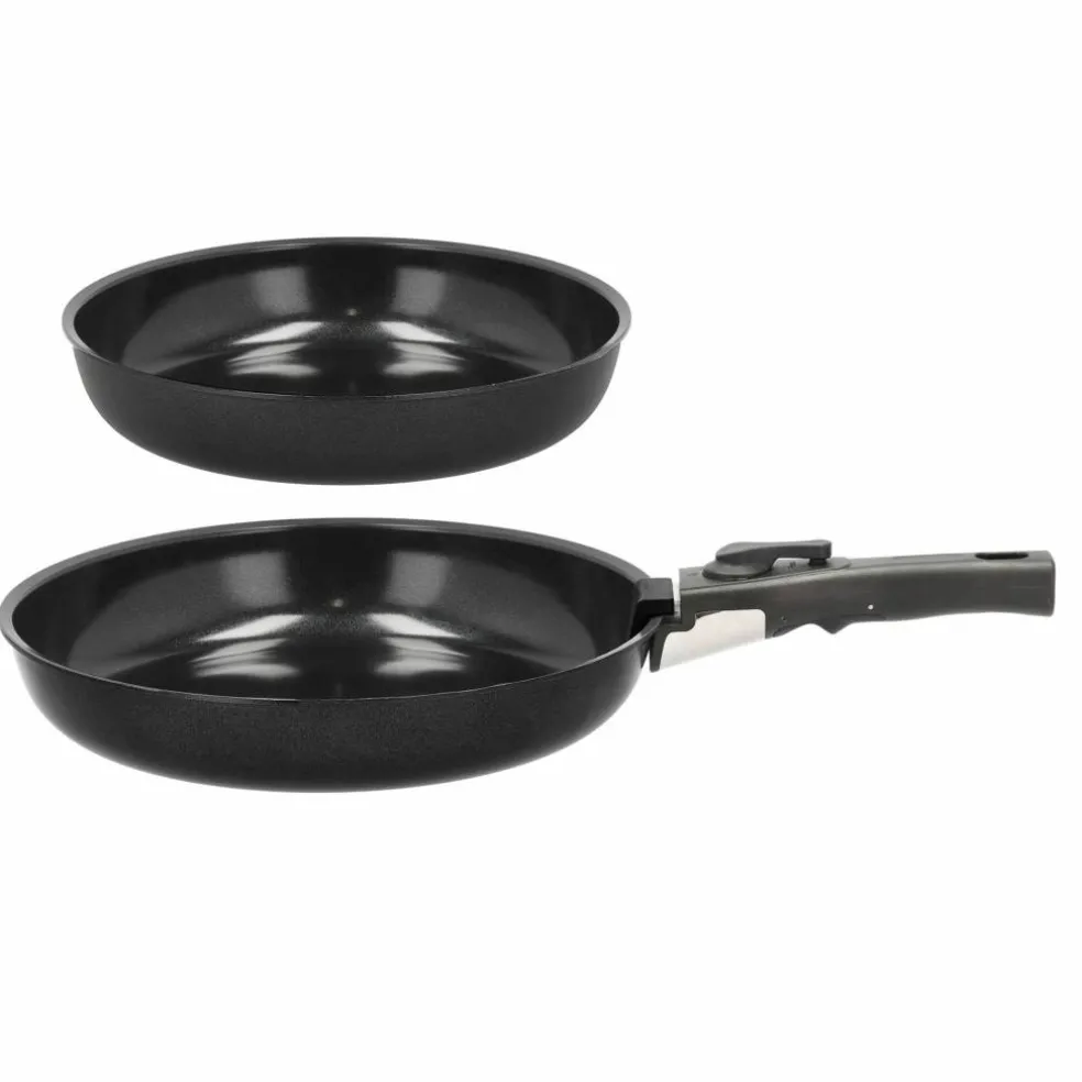 Stekepannesett med avtagbart håndtak, 24 + 28 cm