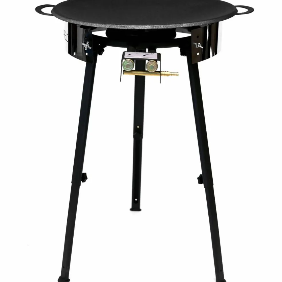 Stekeplate og brenner 78 cm
