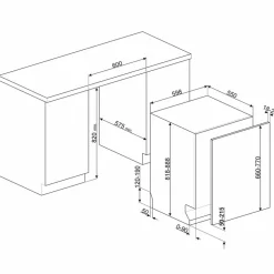 STL7324BLW integrert oppvaskmaskin 60 cm