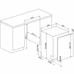 STL7332CL integrert oppvaskmaskin 60 cm