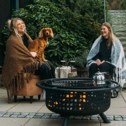 Stor bålpanne med gnistbeskyttelse