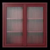 Store vegghengt vitrineskap 60 x 60 cm, antrasitt