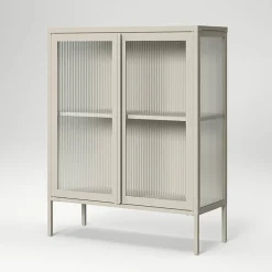 Store vitrineskap 90 x 110 cm, antrasitt