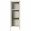 Store vitrineskap 50 x 150 cm, antrasitt