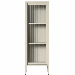 Store vitrineskap 50 x 150 cm, antrasitt