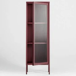 Store vitrineskap 50 x 150 cm, antrasitt