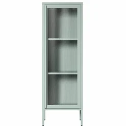 Store vitrineskap 50 x 150 cm, antrasitt