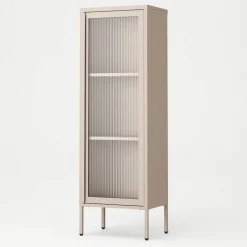Store vitrineskap 50 x 150 cm, antrasitt