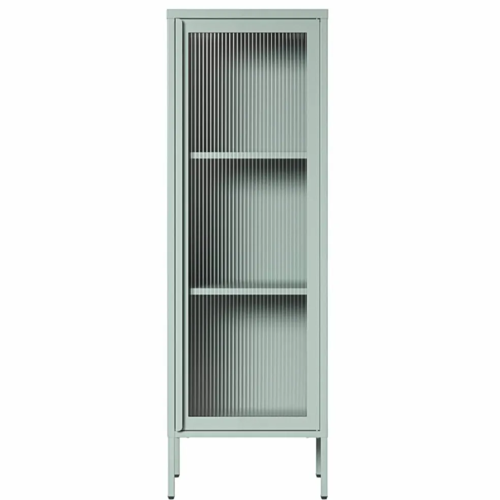Store vitrineskap 50 x 150 cm, bordeaux