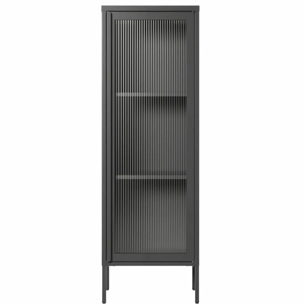 Store vitrineskap 50 x 150 cm, bordeaux