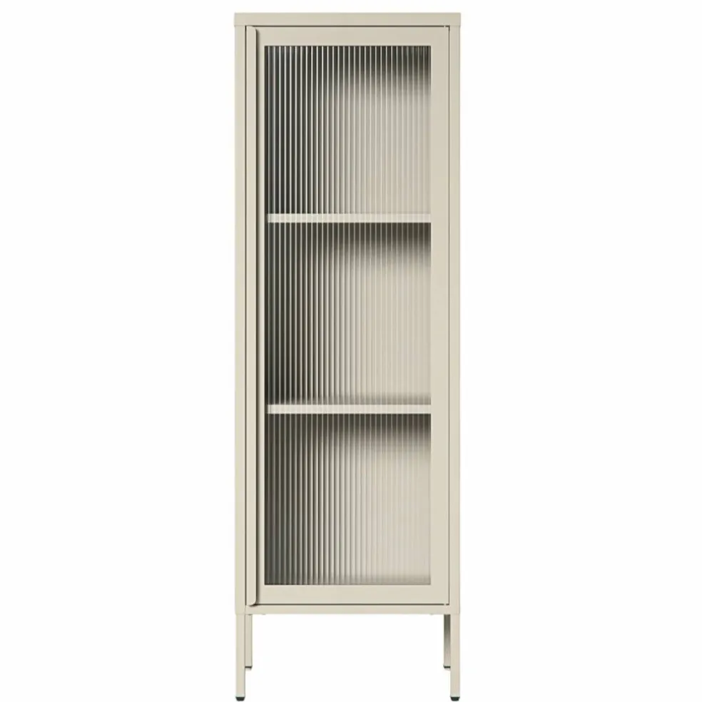 Store vitrineskap 50 x 150 cm, bordeaux
