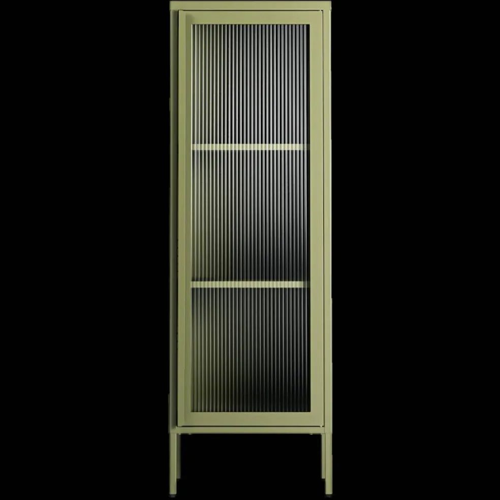 Store vitrineskap 50 x 150 cm, bordeaux