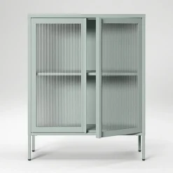 Store vitrineskap 90 x 110 cm, bordeaux