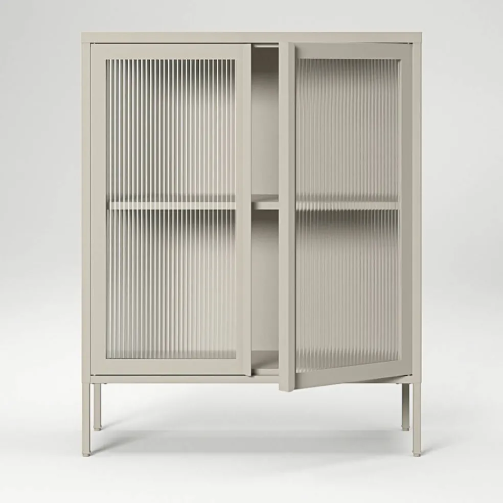 Store vitrineskap 90 x 110 cm, bordeaux