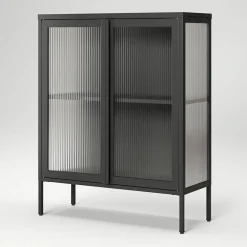Store vitrineskap 90 x 110 cm, bordeaux