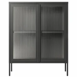 Store vitrineskap 90 x 110 cm, bordeaux