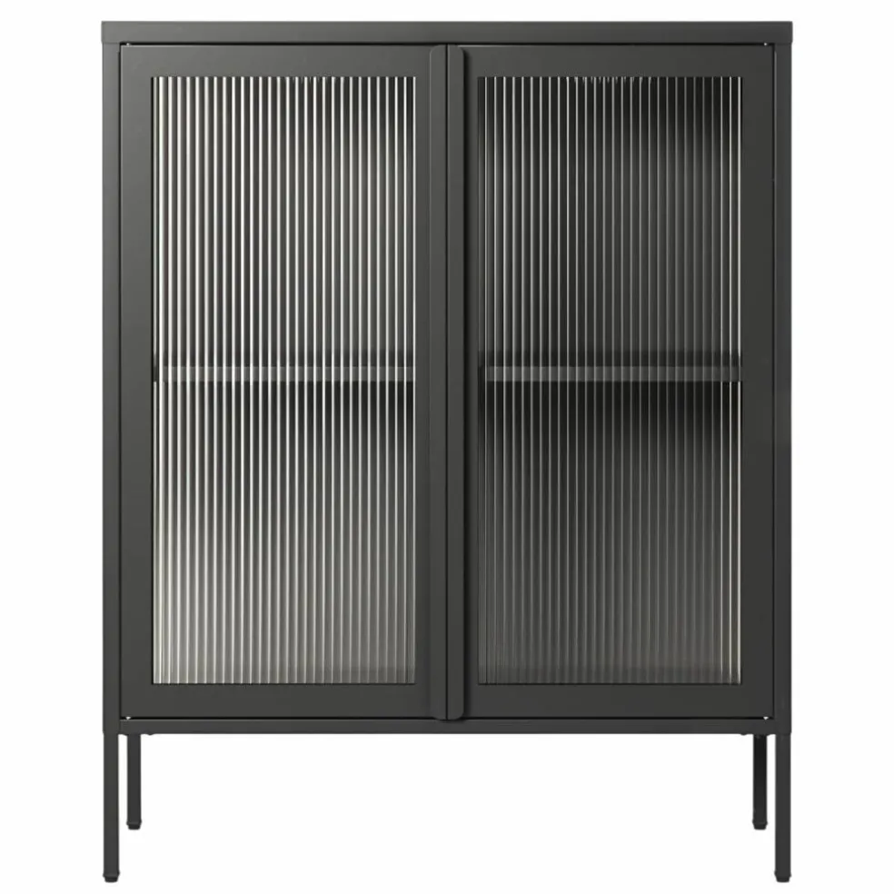 Store vitrineskap 90 x 110 cm, bordeaux