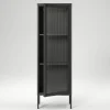 Store vitrineskap 50 x 150 cm, pebble grey