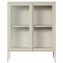 Store vitrineskap 90 x 110 cm, pebble grey