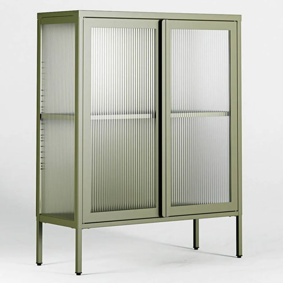 Store vitrineskap 90 x 110 cm, slate grey