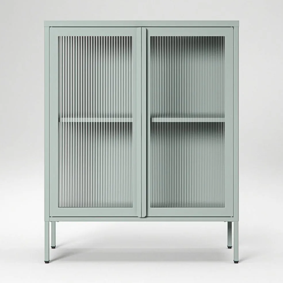 Store vitrineskap 90 x 110 cm, slate grey
