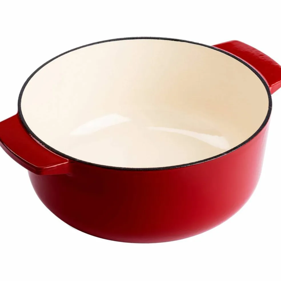 Støpejernsgryte 26 cm/5,2 liter, almond cream