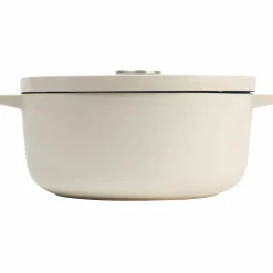 Støpejernsgryte 26 cm/5,2 liter, almond cream