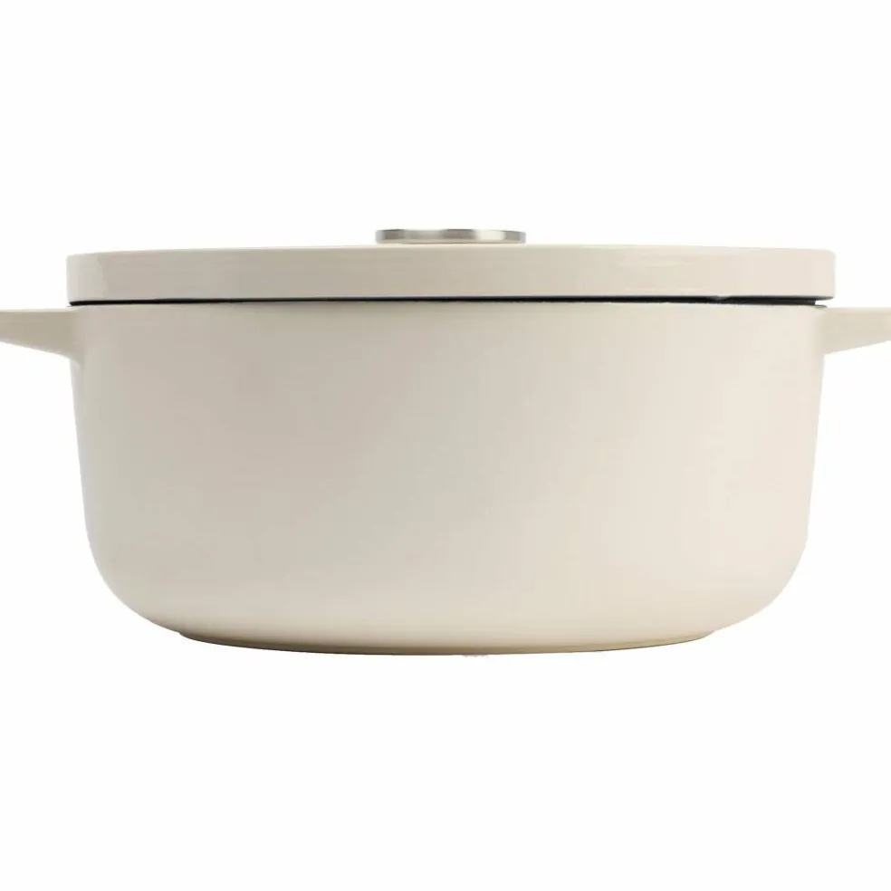 Støpejernsgryte 26 cm/5,2 liter, almond cream