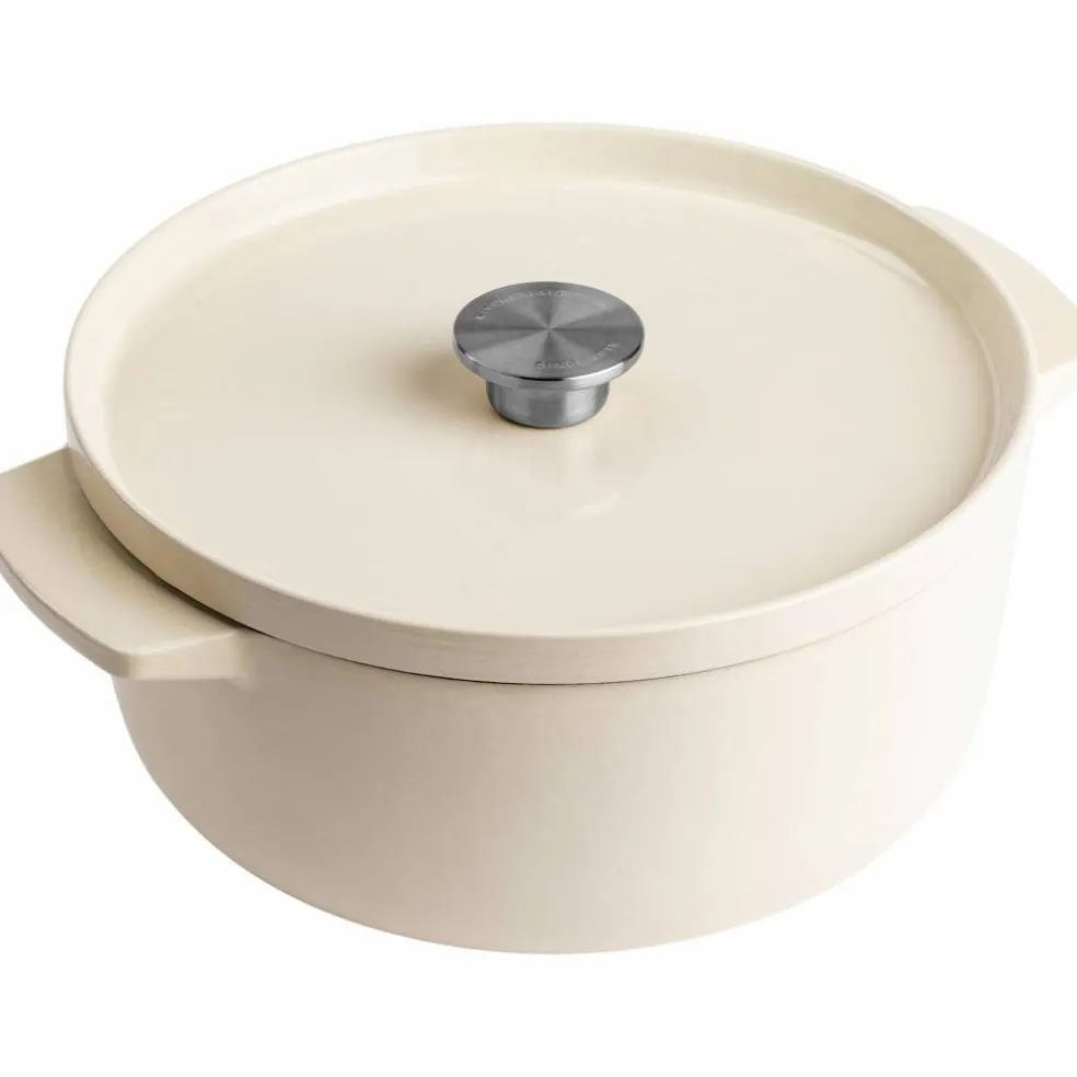 Støpejernsgryte 26 cm/5,2 liter, almond cream