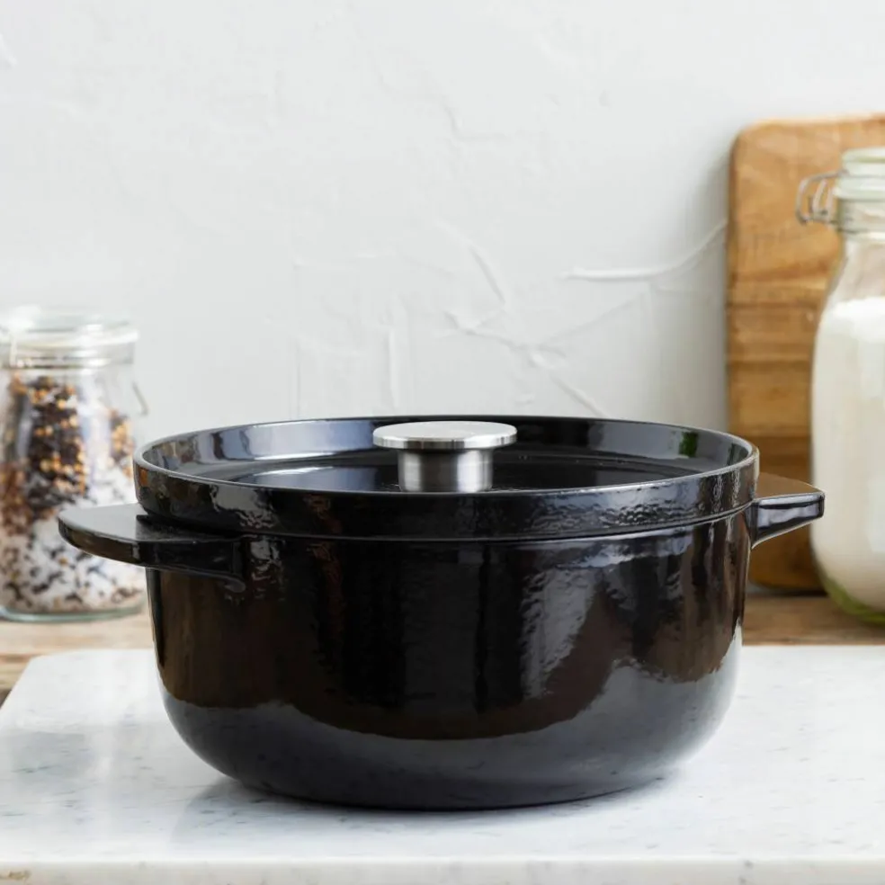 Støpejernsgryte 22 cm/3,3 liter, pistachio