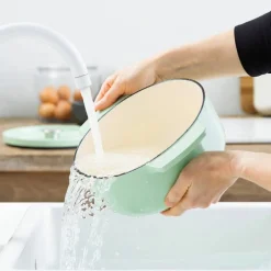 Støpejernsgryte 22 cm/3,3 liter, pistachio