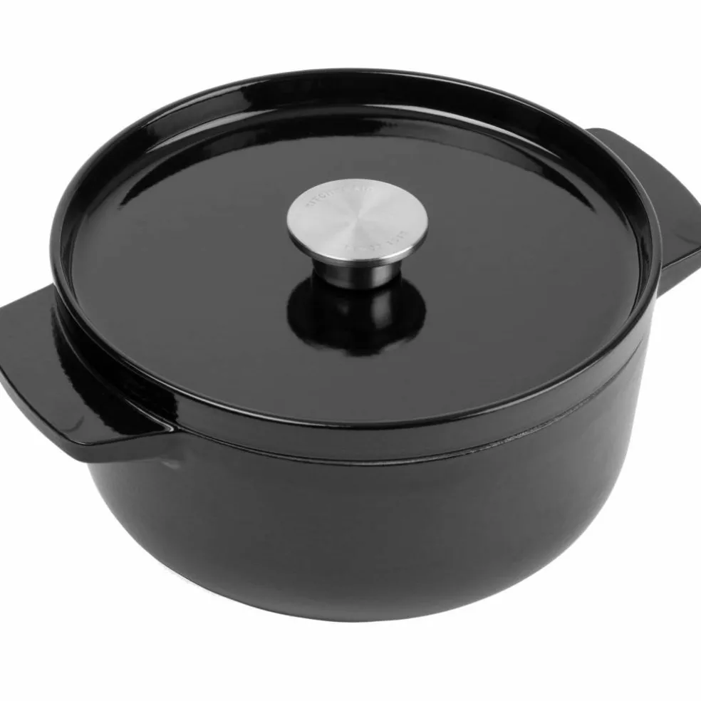 Støpejernsgryte 22 cm/3,3 liter, pistachio