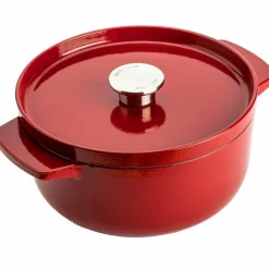 Støpejernsgryte 22 cm/3,3 liter, pistachio