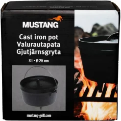 Støpejernsgryte 3 liter