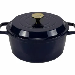 Støpejernsgryte 5 liter, gul