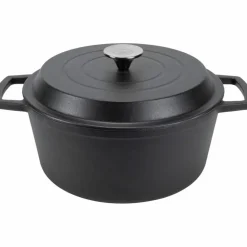 Støpejernsgryte 5 L Matt svart