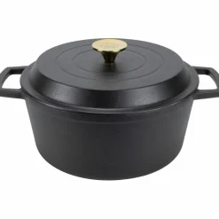 Støpejernsgryte 5 L Matt svart