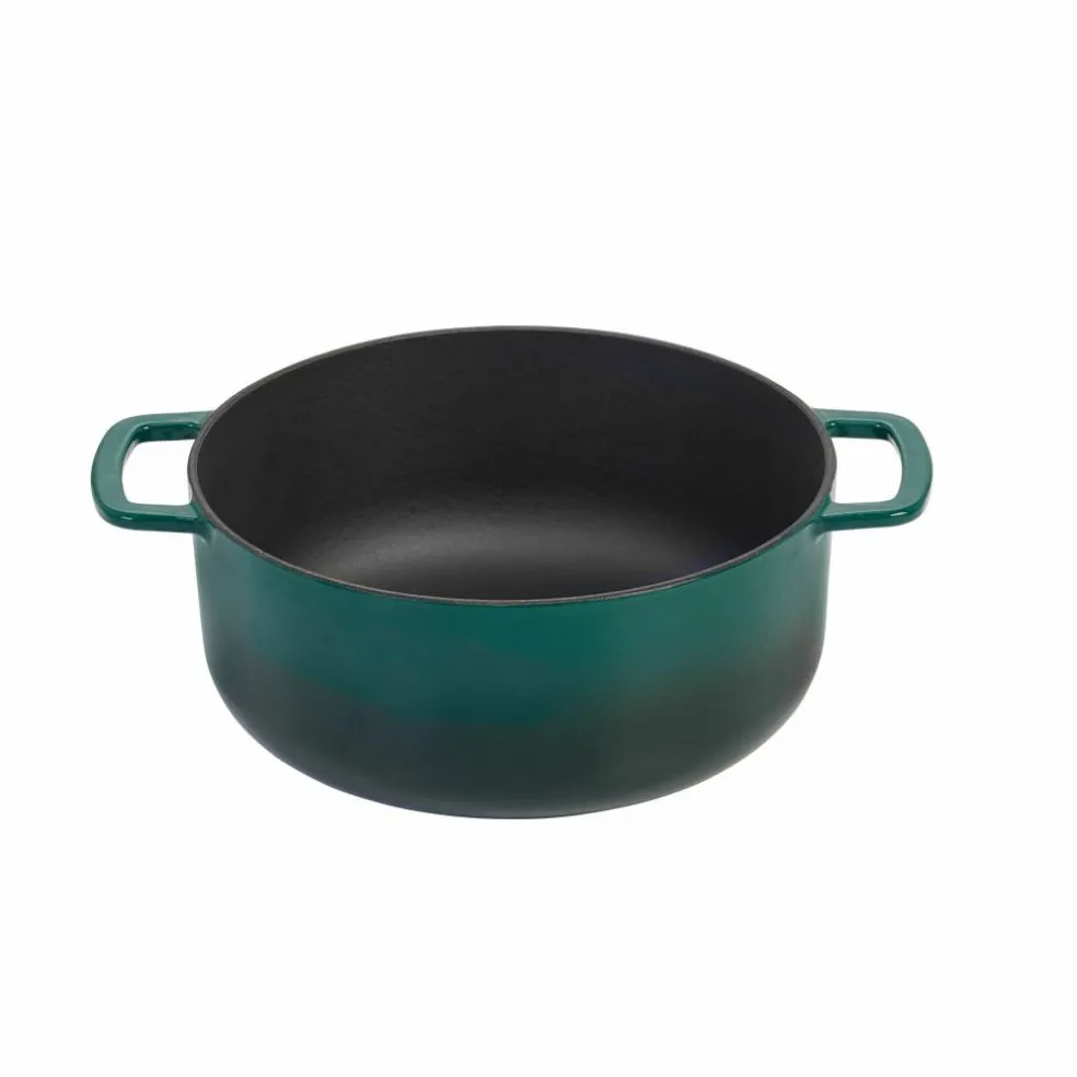Støpejernsgryte med lokk 24 cm / 3,8 liter, cherry