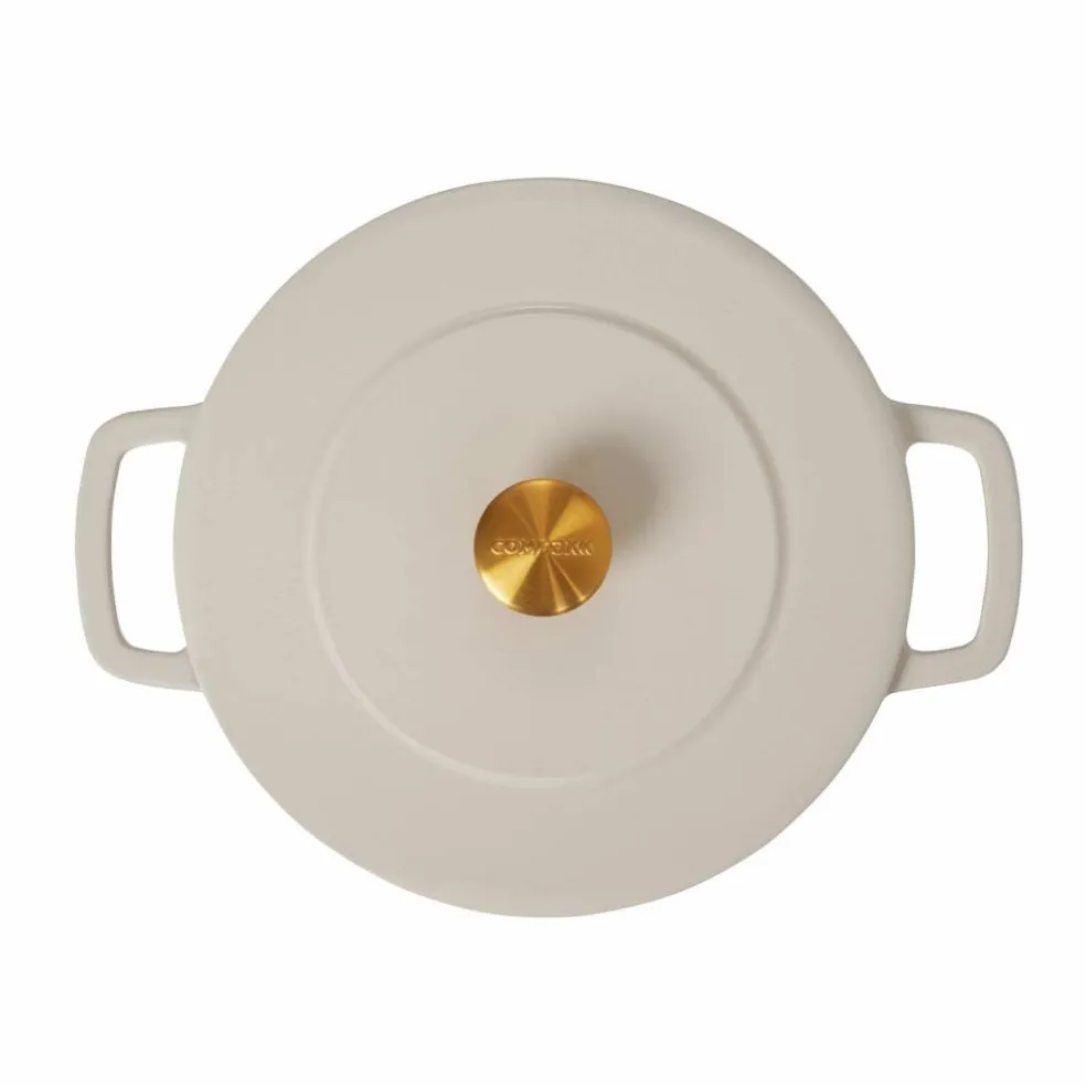 Støpejernsgryte med lokk 24 cm / 3,8 liter, grønn