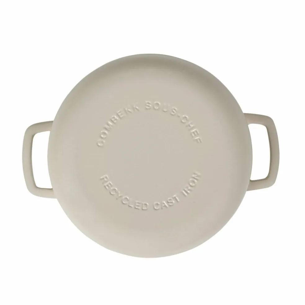 Støpejernsgryte med lokk 24 cm / 3,8 liter, grønn