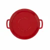 Støpejernsgryte med lokk 28 cm / 5,3 liter, cherry