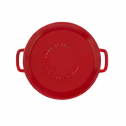 Støpejernsgryte med lokk 28 cm / 5,3 liter, cherry