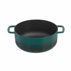 Støpejernsgryte med lokk 28 cm / 5,3 liter, grønn