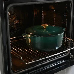 Støpejernsgryte med lokk 28 cm / 5,3 liter, grønn