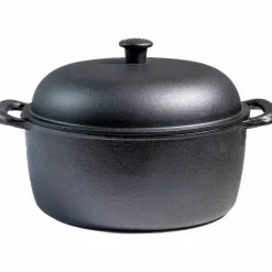 Støpejernsgryte med lokk 4 liter