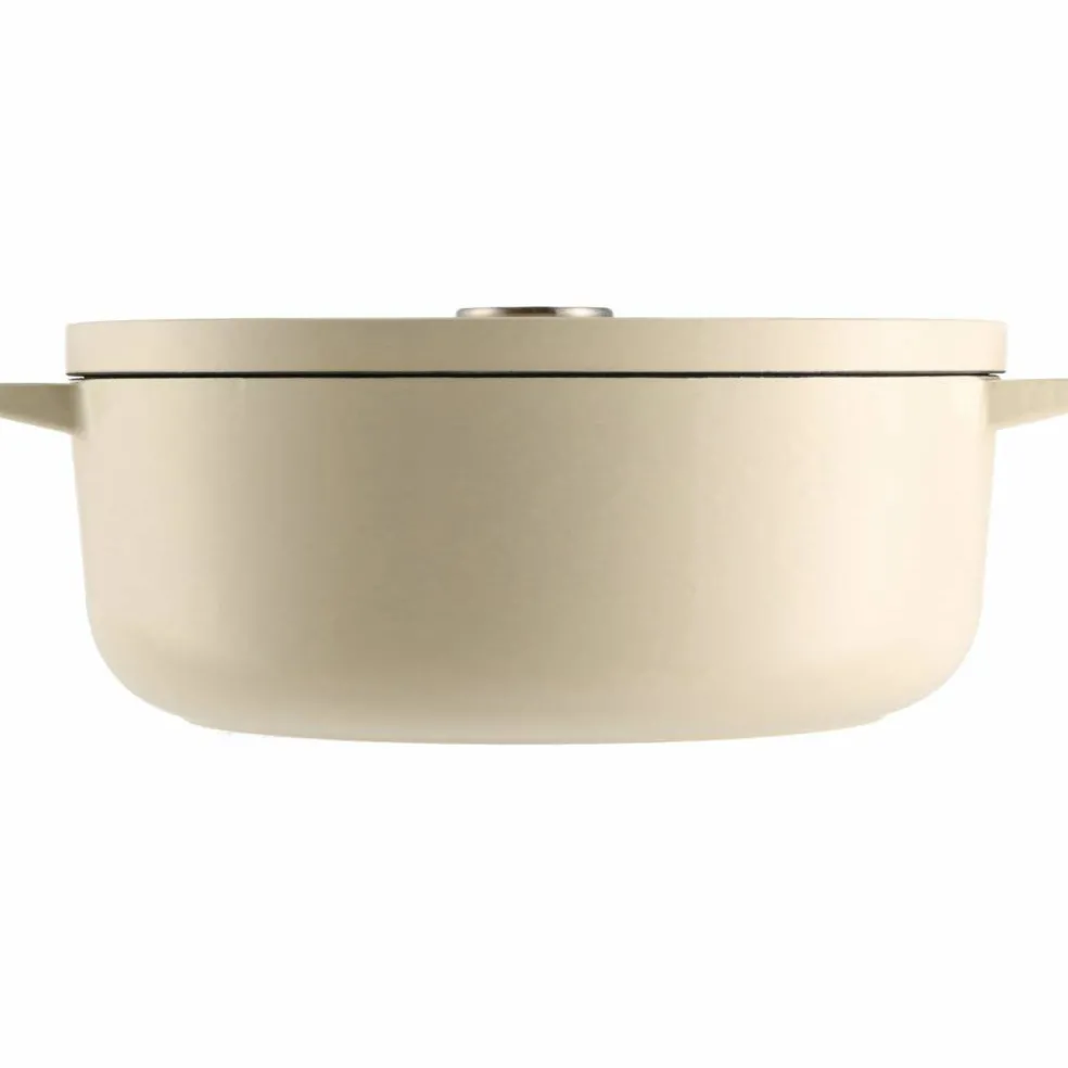 Støpejernsgryte oval 30 cm/5,6 liter, almond cream